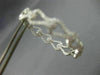 ESTATE LARGE 2.37CT DIAMOND 18KT WHITE GOLD DOUBLE SIDED LOVE KNOT HOOP EARRINGS