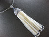 LARGE 1.5CT DIAMOND & AAA SAPPHIRE & AAA SOUTH SEA PEARL 18K WHITE GOLD NECKLACE