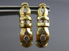 ESTATE .72CT ROUND DIAMOND 14K YELLOW GOLD CLASSIC CHANNEL HUGGIE EARRINGS #6168