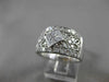 ESTATE LARGE 1.0CT DIAMOND 18K WHITE GOLD PRINCESS CUT OPEN FILIGREE RING #20460