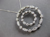 LARGE 1.80CT DIAMOND 14KT WHITE GOLD 3D DOUBLE CIRCULAR FLOATING PENDANT #27999
