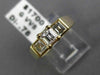 ANTIQUE .76CT ASSCHER CUT DIAMOND 14KT YELLOW GOLD PAST PRESENT FUTURE RING #112