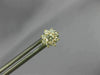 ESTATE .43CT DIAMOND 18KT YELLOW GOLD 3D CLASSIC CLUSTER FLOWER STUD EARRINGS