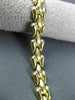 ESTATE WIDE 14KT YELLOW GOLD MATTE & SHINY TOOTH FAIRY BRACELET 6mm #23314