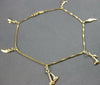 ESTATE EXTRA LONG 14KT YELLOW GOLD 3D MULTI CHARM CLASSIC ITALIAN BRACELET