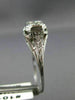ANTIQUE .20CT OLD MINE DIAMOND 14K WHITE GOLD 3D FILIGREE ENGAGEMENT RING 10181