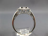LARGE 2.11CT DIAMOND & AAA BLUE TOPAZ 14KT WHITE GOLD EMERALD CUT FILIGREE RING