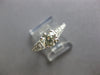 ESTATE 1.11CT DIAMOND 18K WHITE GOLD 3D ROUND GRADUATING 4 PRONG ENGAGEMENT RING