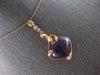 LARGE 17.43CT DIAMOND & AAA AMETHYST 14KT ROSE GOLD 3D CUSHION & ROUND PENDANT