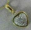 ESTATE .40CT DIAMOND 14KT WHITE & YELLOW GOLD 3D PUFF PAVE HEART PENDANT #26500