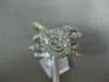 ESTATE LARGE 1.40CT DIAMOND 14K 2 TONE GOLD 3D CRISS CROSS HALO ANNIVERSARY RING
