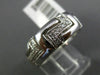ESTATE WIDE .40CT DIAMOND 14KT WHITE GOLD 3D ZIG ZAG ETERNITY ANNIVERSARY RING