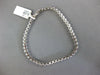 ESTATE WIDE 1.50CT DIAMOND 14KT WHITE GOLD 3D ROUND CLASSIC TENNIS BRACELET