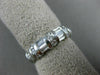 .87CT ROUND & BAGUETTE DIAMOND 14K WHITE GOLD 3D THREE ROW ANNIVERSARY RING 1222