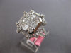 EXTRA LARGE 1.96CT DIAMOND 18KT WHITE GOLD 3D ROUND & BAGUETTE ANNIVERSARY RING
