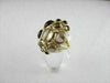 ESTATE LARGE 16.0CT ROUND DIAMOND & AAA SMOKEY TOPAZ 14KT YELLOW GOLD FUN RING