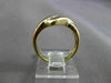 ESTATE .12CT ROUND DIAMOND 14KT YELLOW GOLD 3 STONE CHANNEL INFINITY RING #14197
