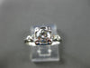 ANTIQUE .46CT OLD MINE DIAMOND 14KT W GOLD HEART FISHTAIL ENGAGEMENT RING #22078
