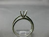 WIDE .5CT DIAMOND 14K WHITE GOLD CRISS CROSS SEMI MOUNT ETERNITY ENGAGEMENT RING
