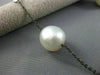 ANTIQUE LONG 14KT BLACK GOLD 3D TOPAZ & AAA SOUTH SEA PEARL BY THE YARD NECKLACE