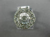 ESTATE WIDE .77CT DIAMOND 18KT WHITE GOLD FILIGREE OPEN CIRCULAR RING #21265