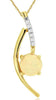 .90CT DIAMOND & AAA OPAL 14K YELLOW GOLD ROUND CRISS CROSS INFINITY LOVE PENDANT