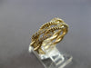 ESTATE .57CT DIAMOND 14K YELLOW GOLD DOUBLE ROPE 3/4TH ETERNITY ANNIVERSARY RING