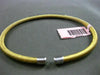 ESTATE .24CT DIAMOND 14KT TWO TONE GOLD 3D CLASSIC MESH FLEXIBLE BANGLE BRACELET
