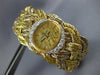 ESTATE LARGE BAUME & MERCIER .88CT DIAMOND 18KT TWO TONE GOLD WOVEN WATCH #25889