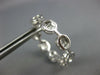 LARGE 2.07CT DIAMOND 18KT WHITE GOLD BAGUETTE INSIDE OUT HOOP HANGING EARRINGS