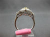 LARGE GIA 2.88CT WHITE & FANCY YELLOW DIAMOND 18K 2 TONE GOLD 3D ENGAGEMENT RING