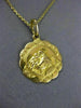 ESTATE 18KT YELLOW GOLD 3D HANDCRAFTED ITALIAN RELIGIOUS METAL PENDANT #26083