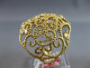 EXTRA LARGE 1.65CT DIAMOND 14KT YELLOW GOLD OPEN FILIGREE ETOILE DOME SHAPE RING