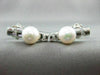 ESTATE .30CT DIAMOND & AAA SOUTH SEA PEARL ETOILE 18K WHITE GOLD EARRINGS #11490