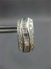 ESTATE WIDE 1CT DIAMOND 18KT WHITE GOLD ROUND & BAGUETTE SWIRL CLIP ON EARRINGS