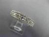 LARGE 3.20CT DIAMOND 14KT WHITE GOLD MILGRAIN ETERNITY WEDDING ANNIVERSARY RING