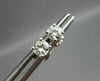 ESTATE .40CT DIAMOND 14K WHITE GOLD SOLITAIRE 4 PRONG CLASSIC EARRINGS 5mm 21023