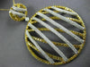 EXTRA LARGE 4.21CT WHITE & FANCY YELLOW DIAMOND 18K 2 TONE GOLD CIRCULAR PENDANT