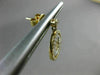 ESTATE .85CT DIAMOND 14K WHITE & YELLOW GOLD 3D CIRCULAR ETOILE HANGING EARRINGS