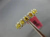 ESTATE .96CT WHITE & FANCY YELLOW DIAMOND 18KT YELLOW GOLD HALO ANNIVERSARY RING
