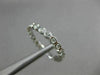 ESTATE .46CT DIAMOND 14KT WHITE GOLD 3D BEZEL ETERNITY WEDDING ANNIVERSARY RING