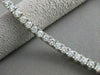 ANTIQUE 3.40CT DIAMOND 14K WHITE GOLD MODERN RECTANGLE BRACELET 7" F/G VVS #1495