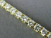ESTATE 5.85CT ROUND DIAMOND 14KT YELLOW GOLD 3D 4 PRONG TENNIS BRACELET #16925