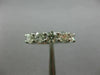 WIDE 1.25CT ROUND DIAMOND 14KT WHITE GOLD 3D 5 STONE WEDDING ANNIVERSARY RING