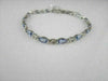ANTIQUE 14KT WHITE 4.65CTW DIAMOND & TANZANITE BRACELET