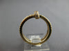 ESTATE WIDE .71CT DIAMOND 14KT YELLOW GOLD 3D CLASSIC CRISS CROSS NAIL FUN RING