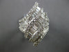 EXTRA LARGE 3.34CT DIAMOND 18KT WHITE GOLD 3D ROUND & BAGUETTE ANNIVERSARY RING