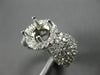LARGE 1.82CT DIAMOND 18K WHITE GOLD ROUND HALO SEMI MOUNT ENGAGEMENT RING #27723