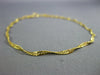 ESTATE 14KT YELLOW GOLD 3D CLASSIC DIAMOND CUT FUN ROPE BRACELET