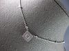 .35CT DIAMOND 14KT WHITE GOLD ROUND & PRINCESS SQUARE BY THE YARD LOVE NECKLACE